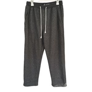 Joes Jeans Lined Lounge Sweatpants Cozy Pants Grey Medium Faux Fur